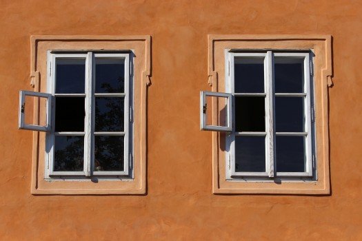 Twin windows in Prague
